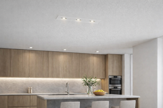 Application image of the triple recessed spotlight frame