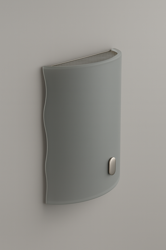 Bracket wall-mounted light fixture with PL lamp