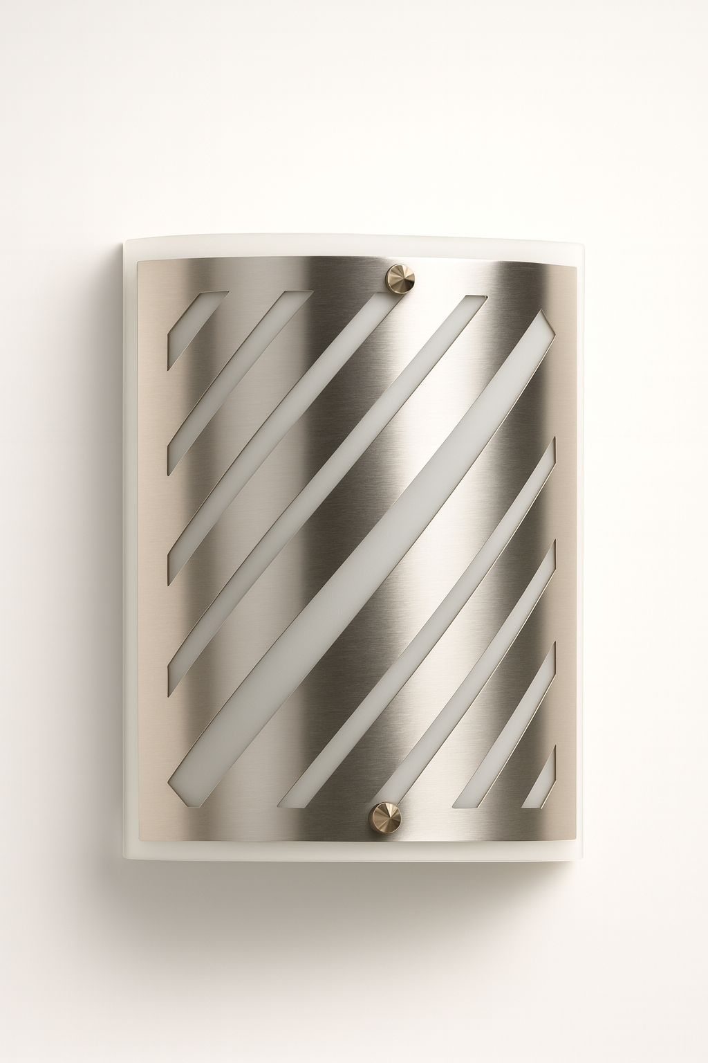 Decorative wall mounted light with geometric design with RX7S base lamp