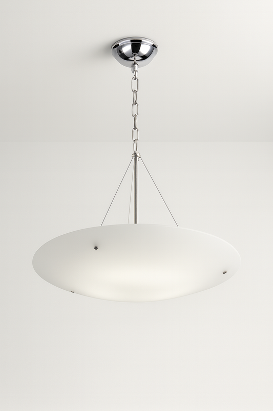 Suspended light fixture with E27 base lamp