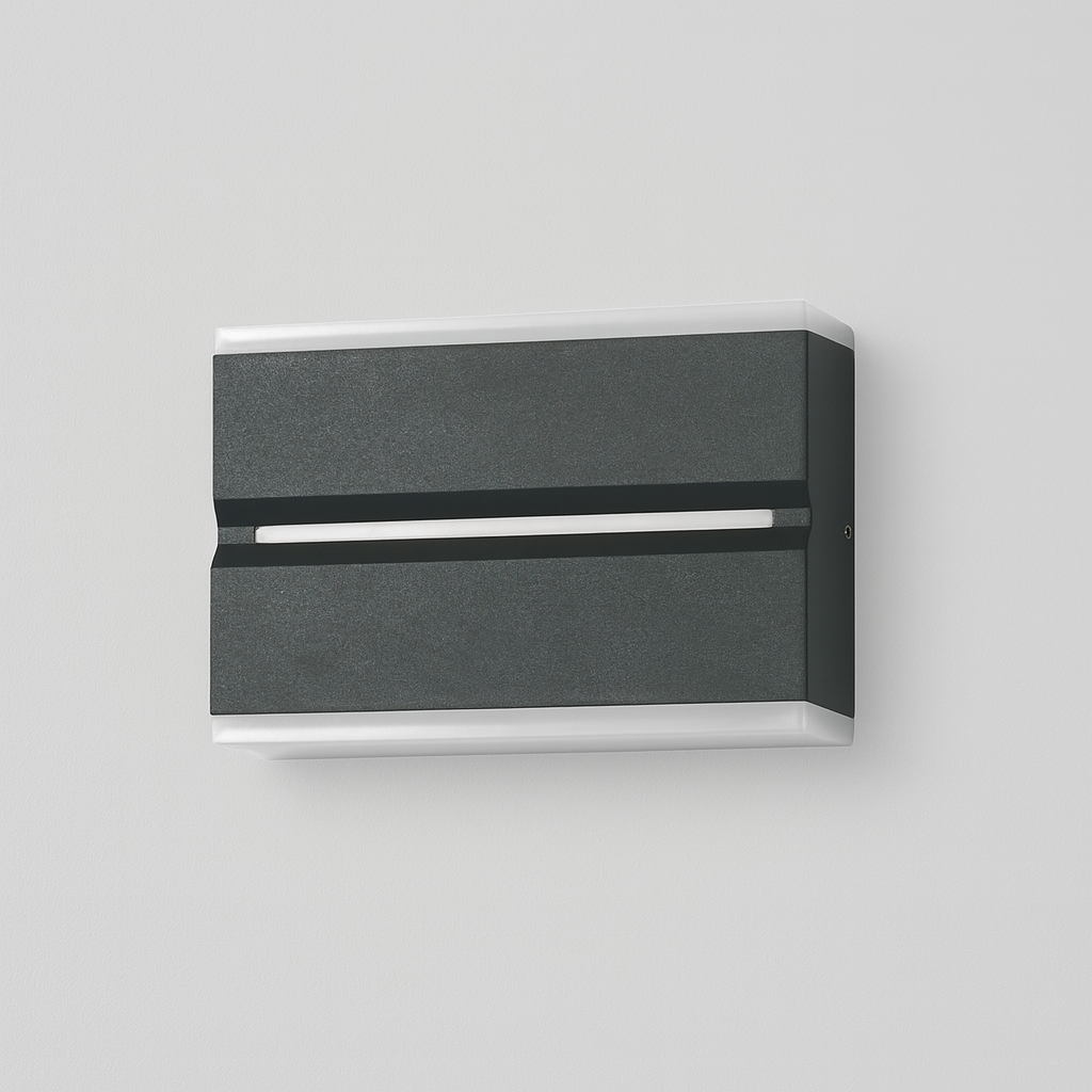 Modern wall-mounted light fixture with COB/SMD base lamp