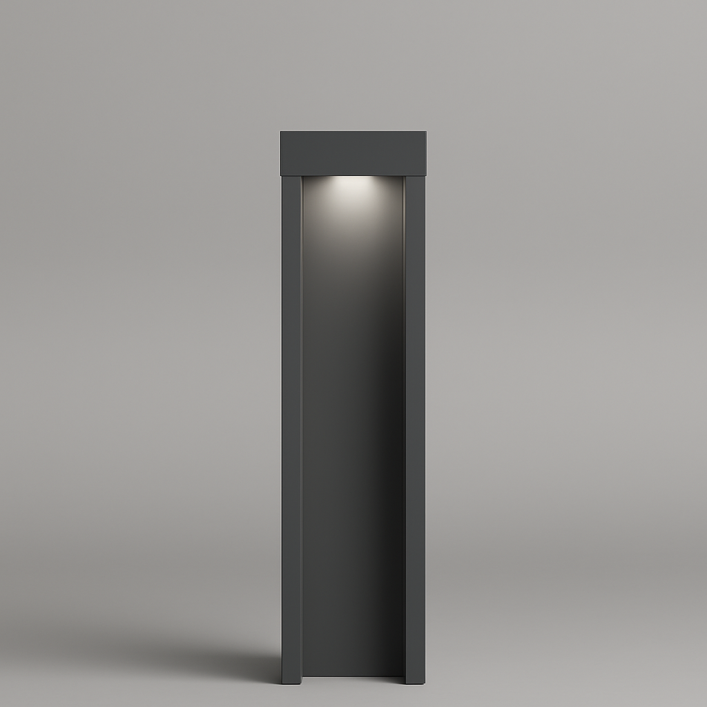 Dark gray outdoor wall light fixture COB/SMD base lamp