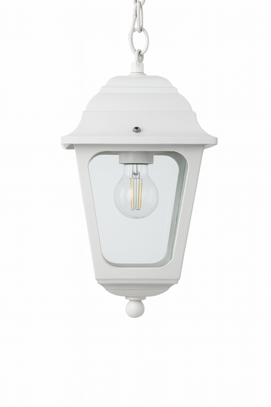 Suspended lantern light with E27 base lamp