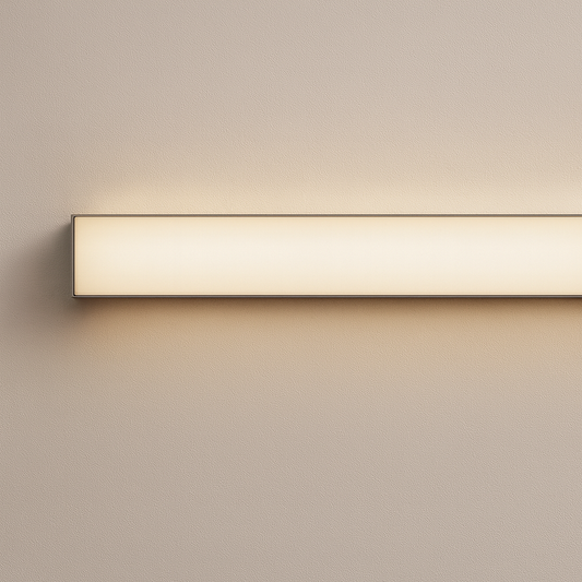 Mounted aluminium profile with SMD base lamp