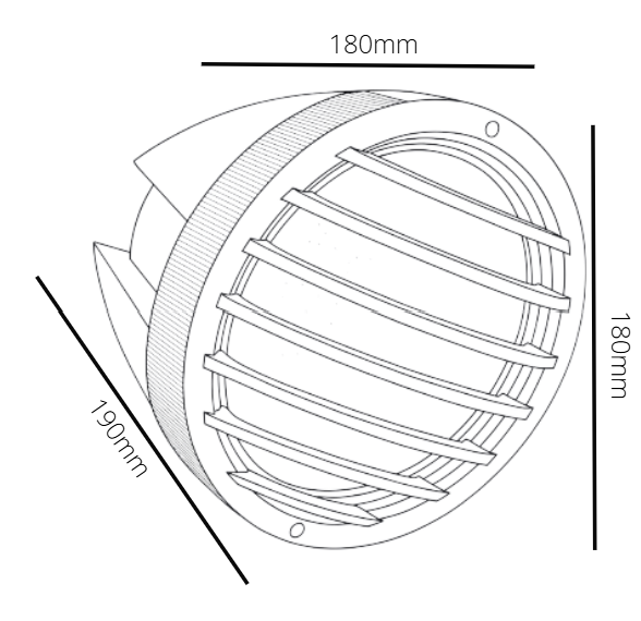 Technical drawing of a circular component with dimensions labeled