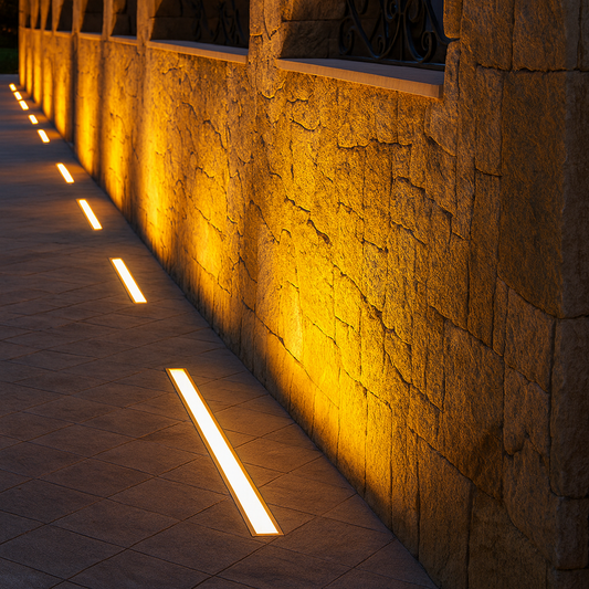 Application image of the inground wall washer