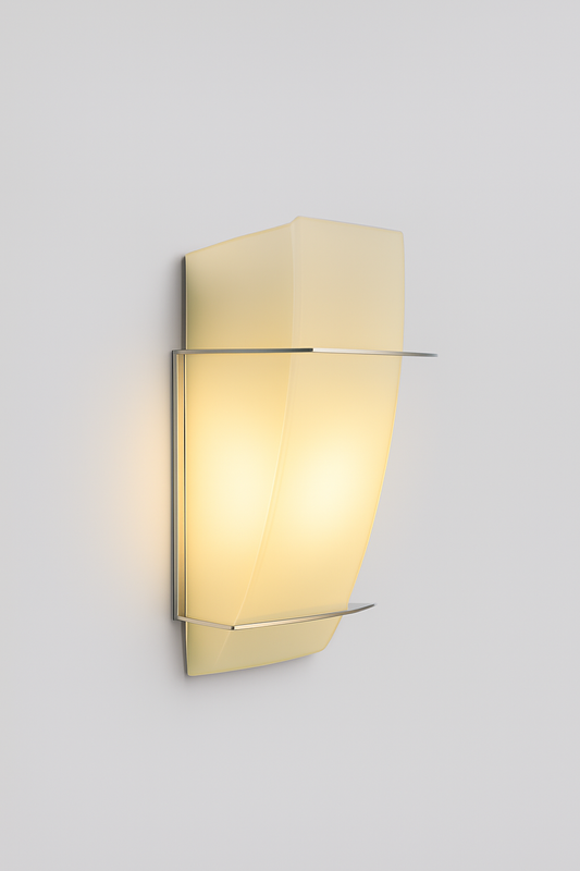 Wall-mounted light fixture with PL Lamp