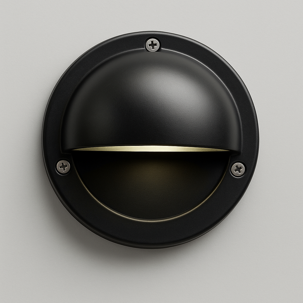 Black outdoor wall light fixture with G4 base lamp