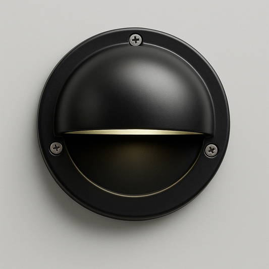 Black outdoor wall light fixture with G4 base lamp