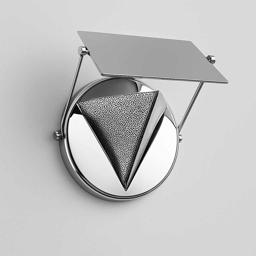 Modern wall light fixture with geometric design with RX7S base lamp