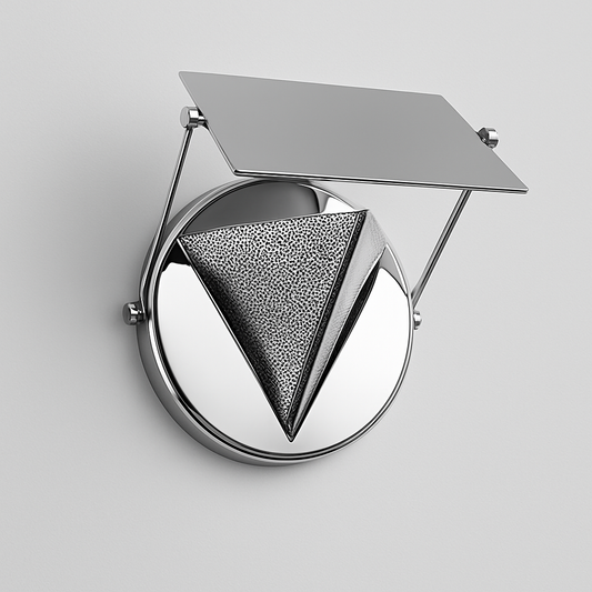 Modern wall light fixture with geometric design with RX7S base lamp