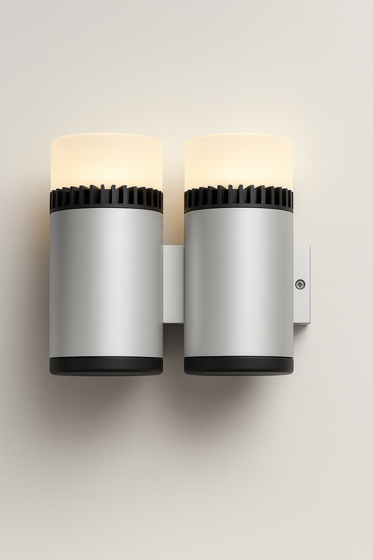 Wall mounted light with 2xCOB/SMD base lamp