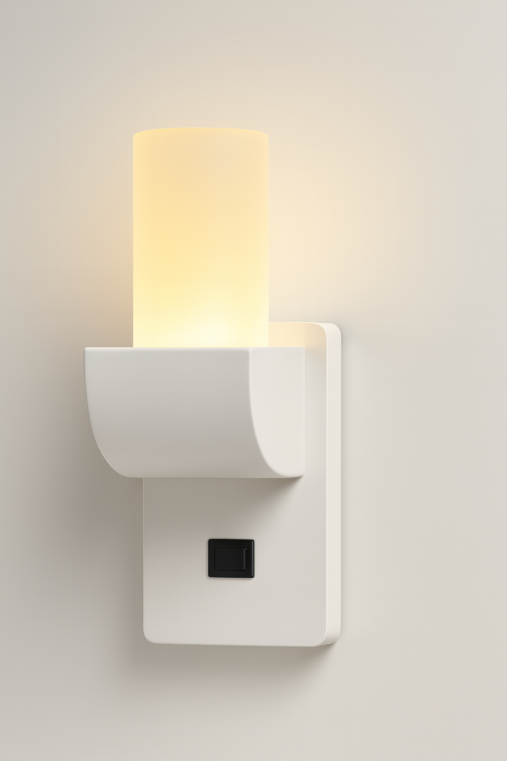 Wall-mounted light fixture with a white base With COB/SMD bade lamp