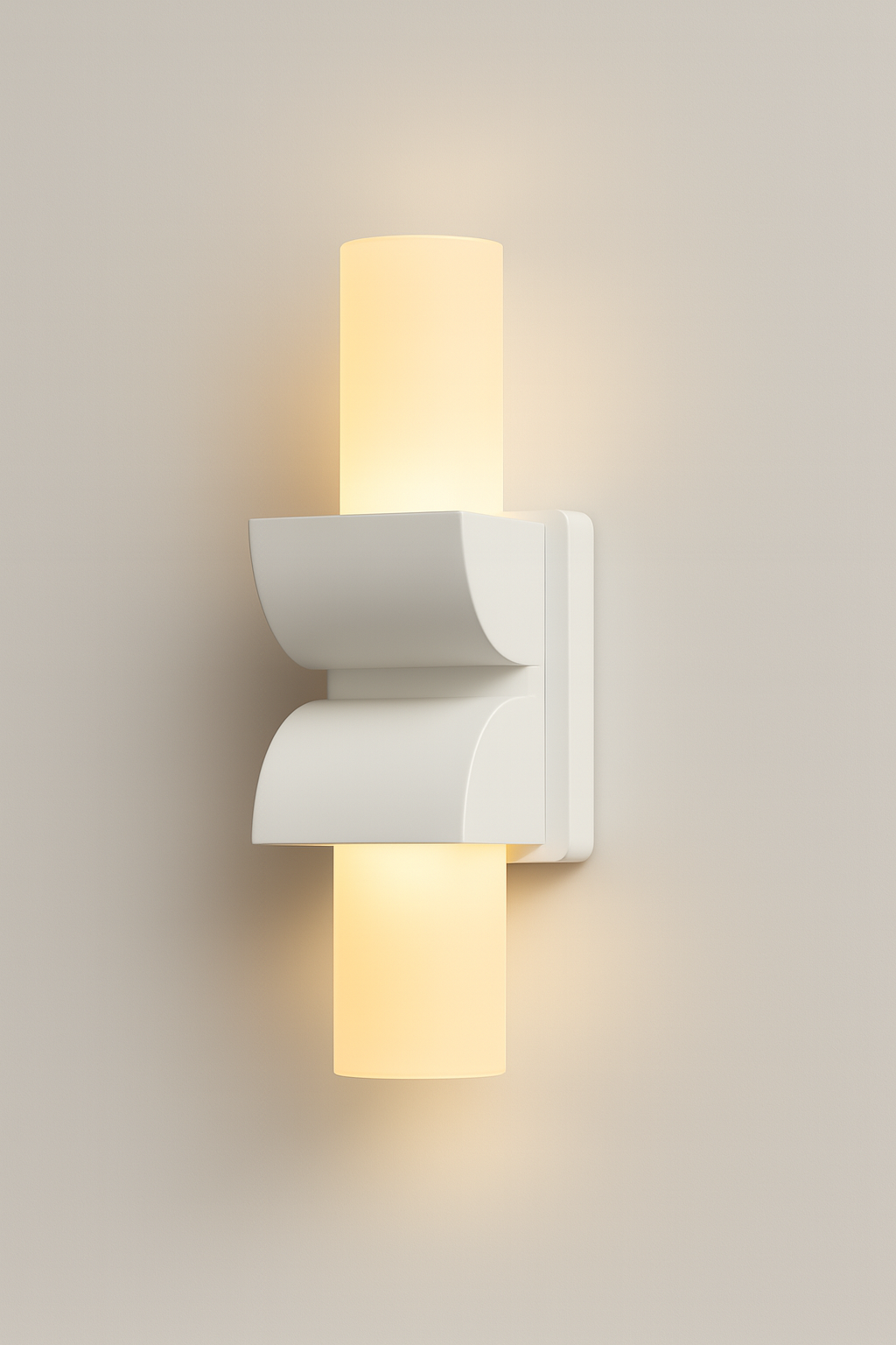 Modern wall sconce with two light fixtures With COB/SMD base lamp
