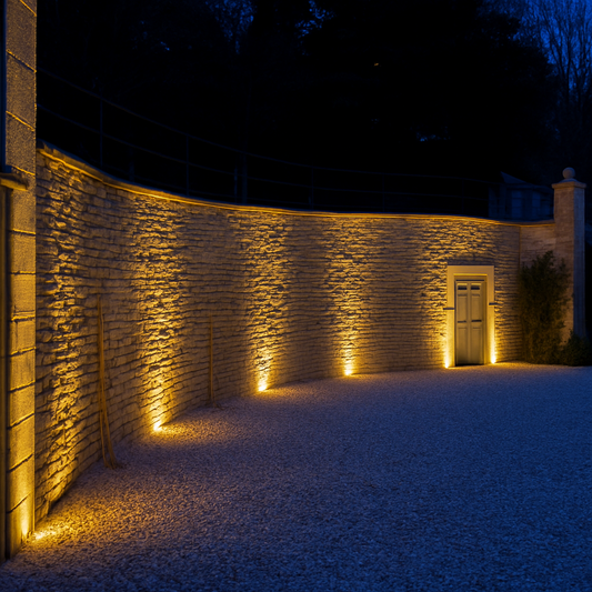 Application image of the inground up light C82661