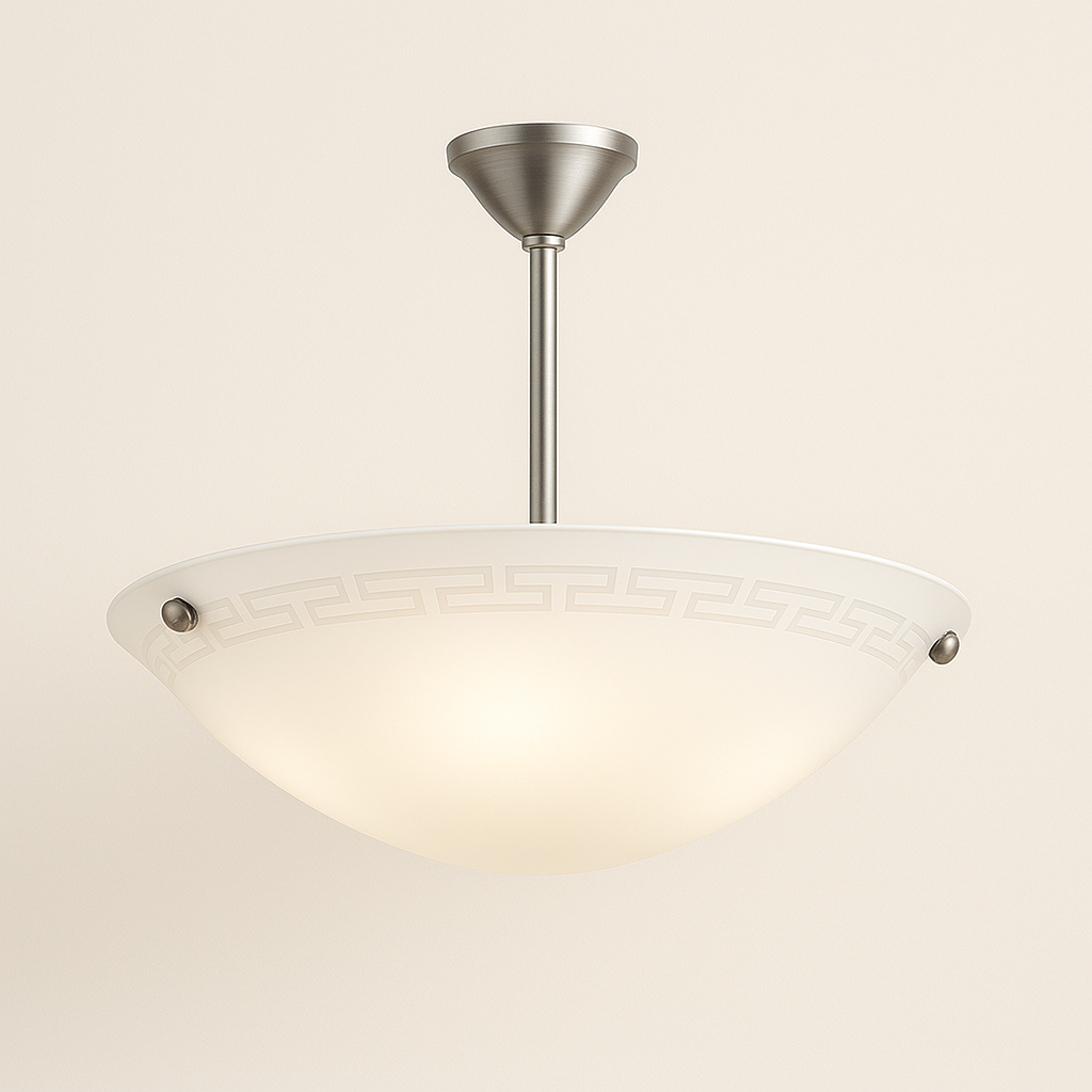 Suspended light fixture with E27 base lamp