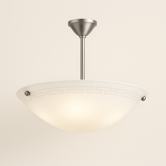 Suspended light fixture with E27 base lamp