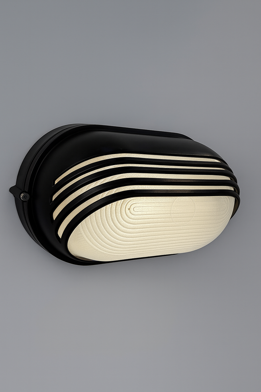 Black and white wall light fixture  E27 base lamp