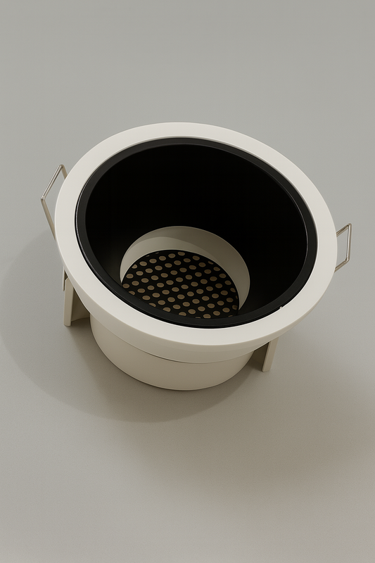 Round recessed MR16base spotlight