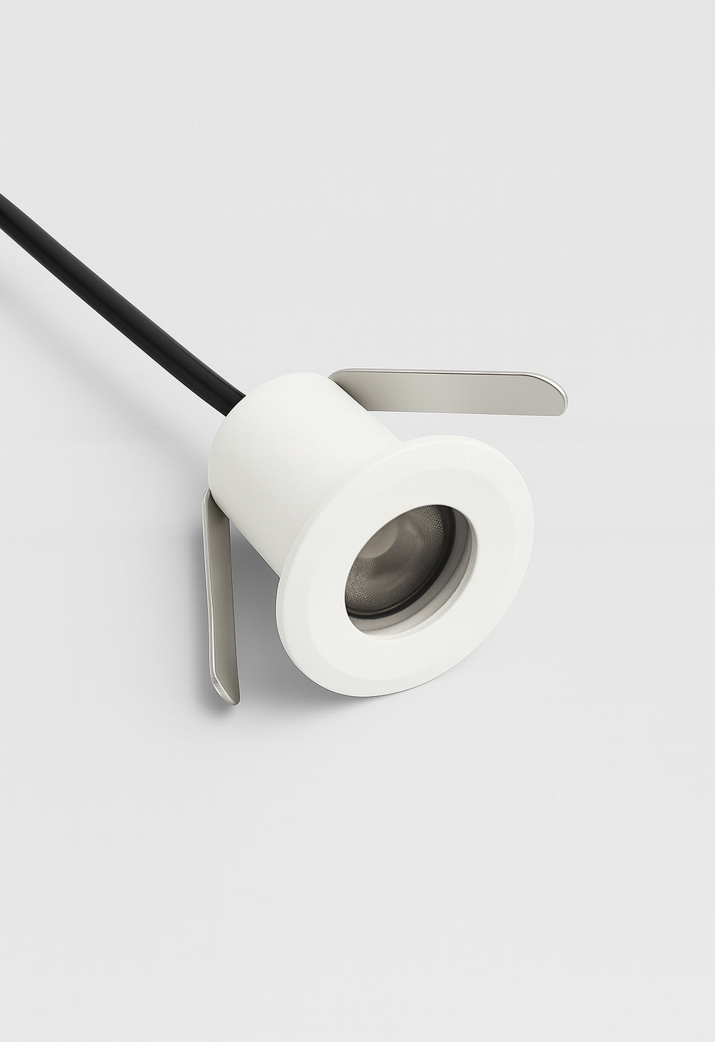 White spotlight, small size,  deep recessed spotlight