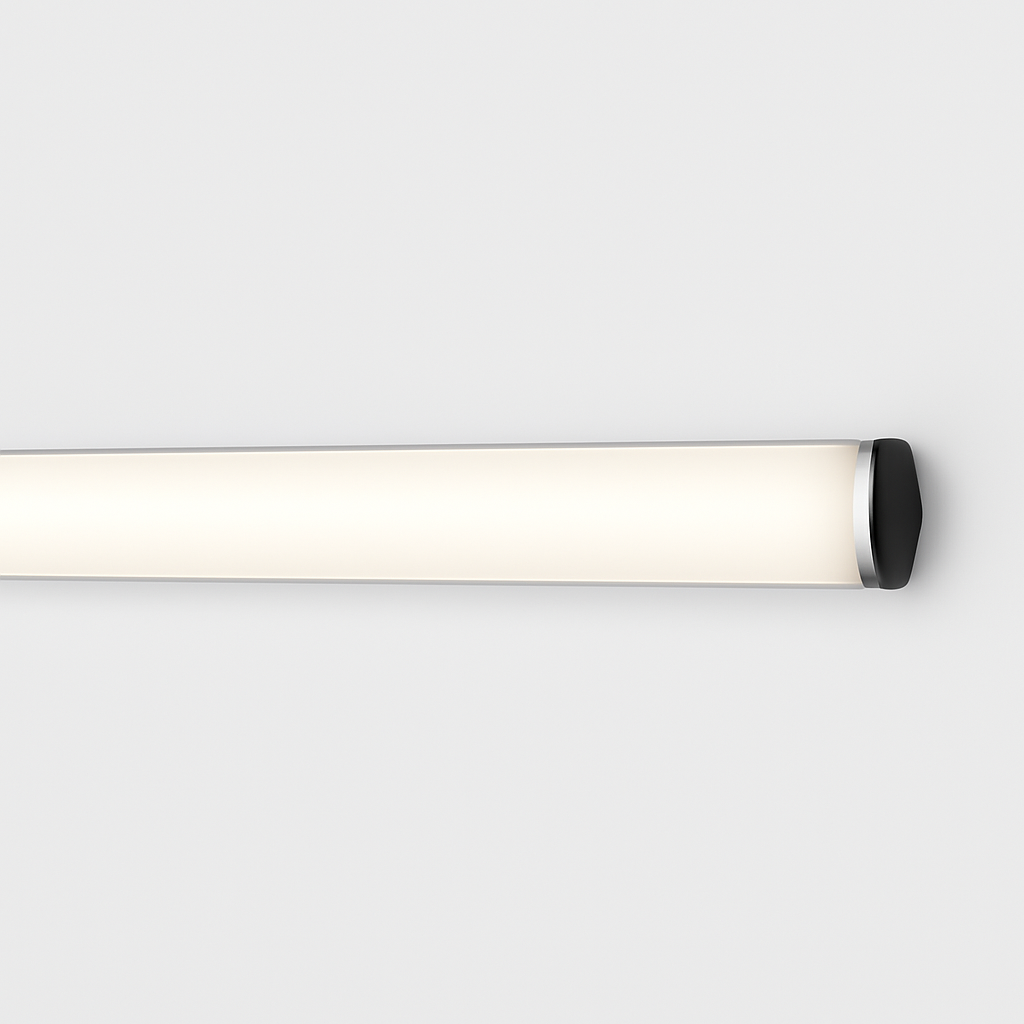 Mounted aluminium profile with SMD base lamp