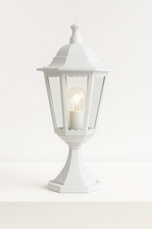 Top wall lantern light with E27 base lamp
