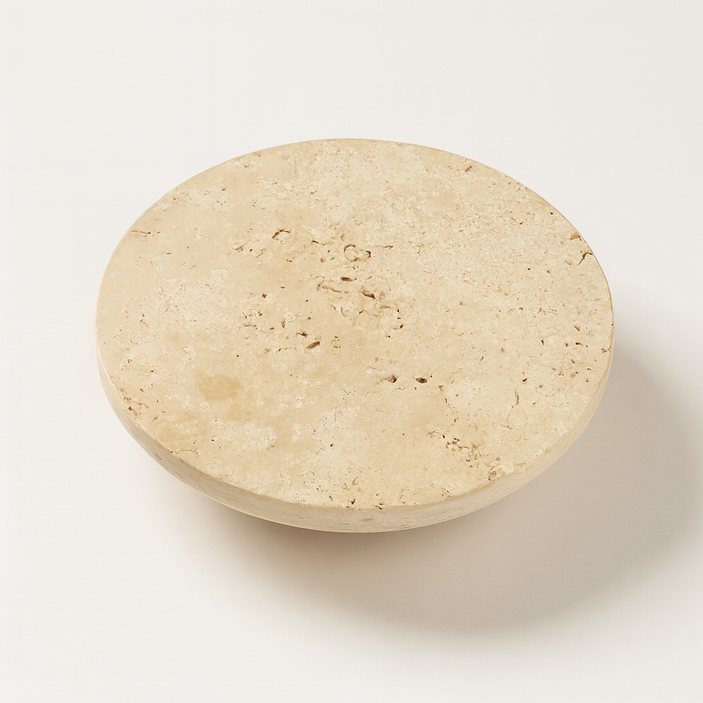 Round beige stone wall light with COB/SMD base chip