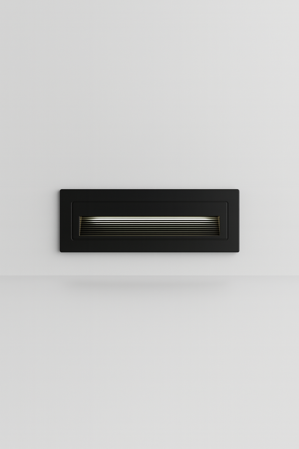 Black recessed step light with COB/SMD lamp