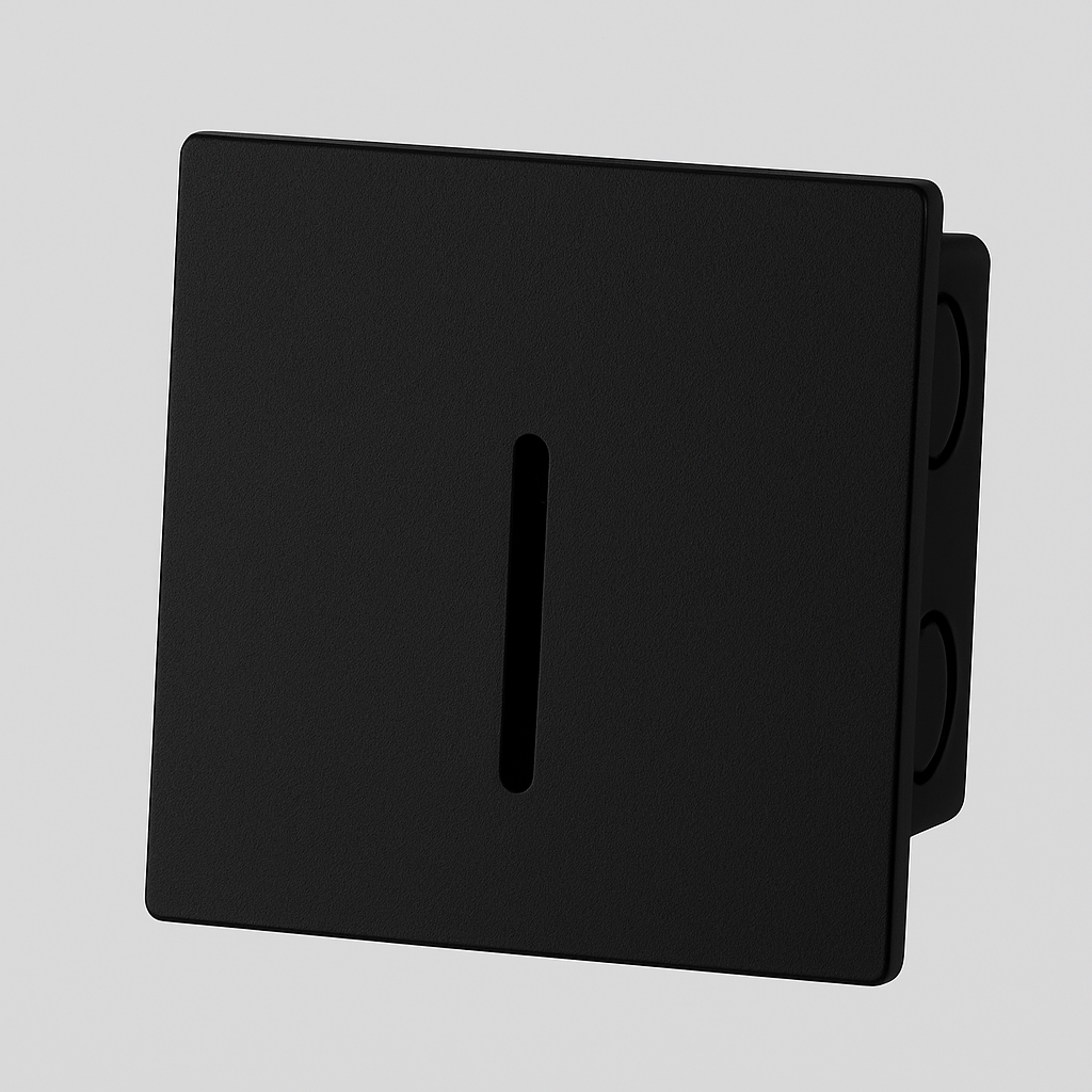 Square wall recessed step light with COB/SMD base lamp