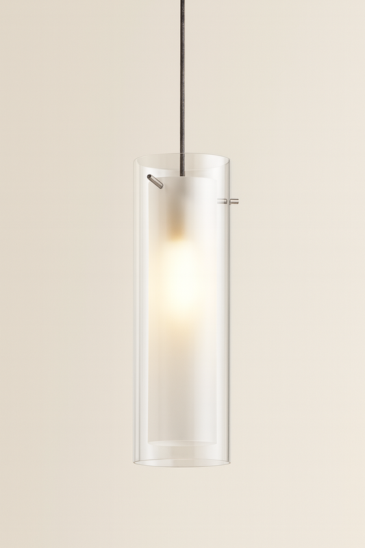Suspended pended with E27 base lamp