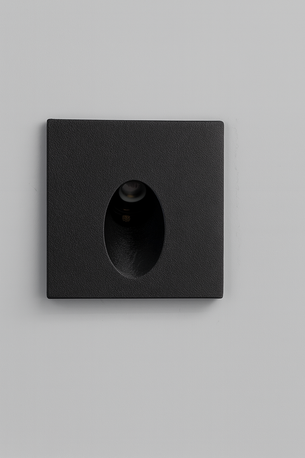 Square recessed step light with COB/SMD base lamp