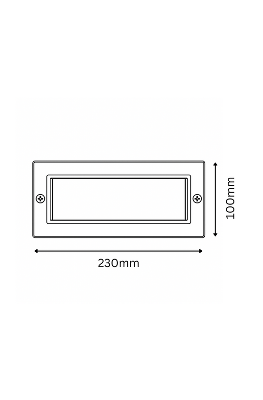 Rectangular metal plate with dimensions labeled on a white background