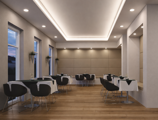 Round LED panel light
