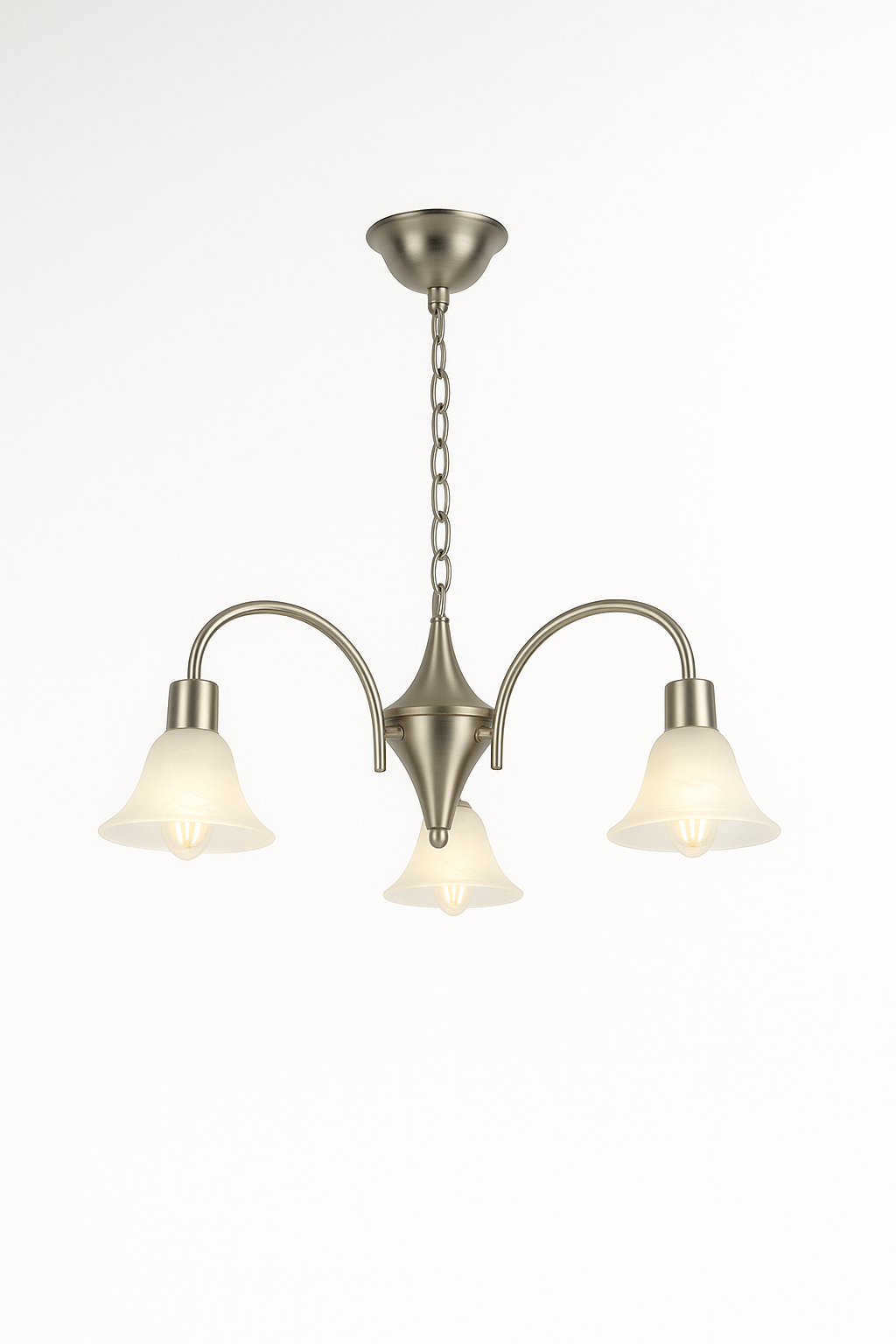 Suspended light fixture with E27 base lamp