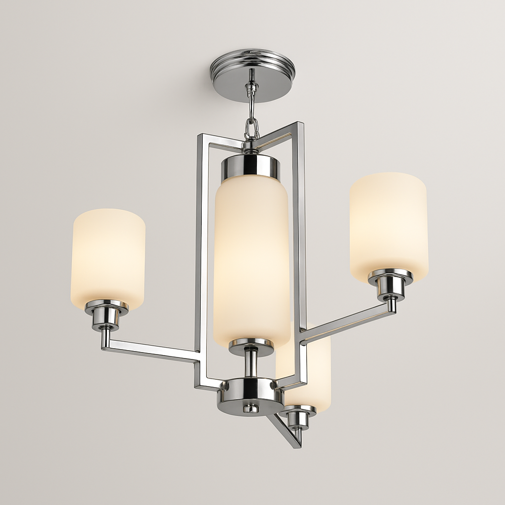 Suspended decorative light with E27 base lamp