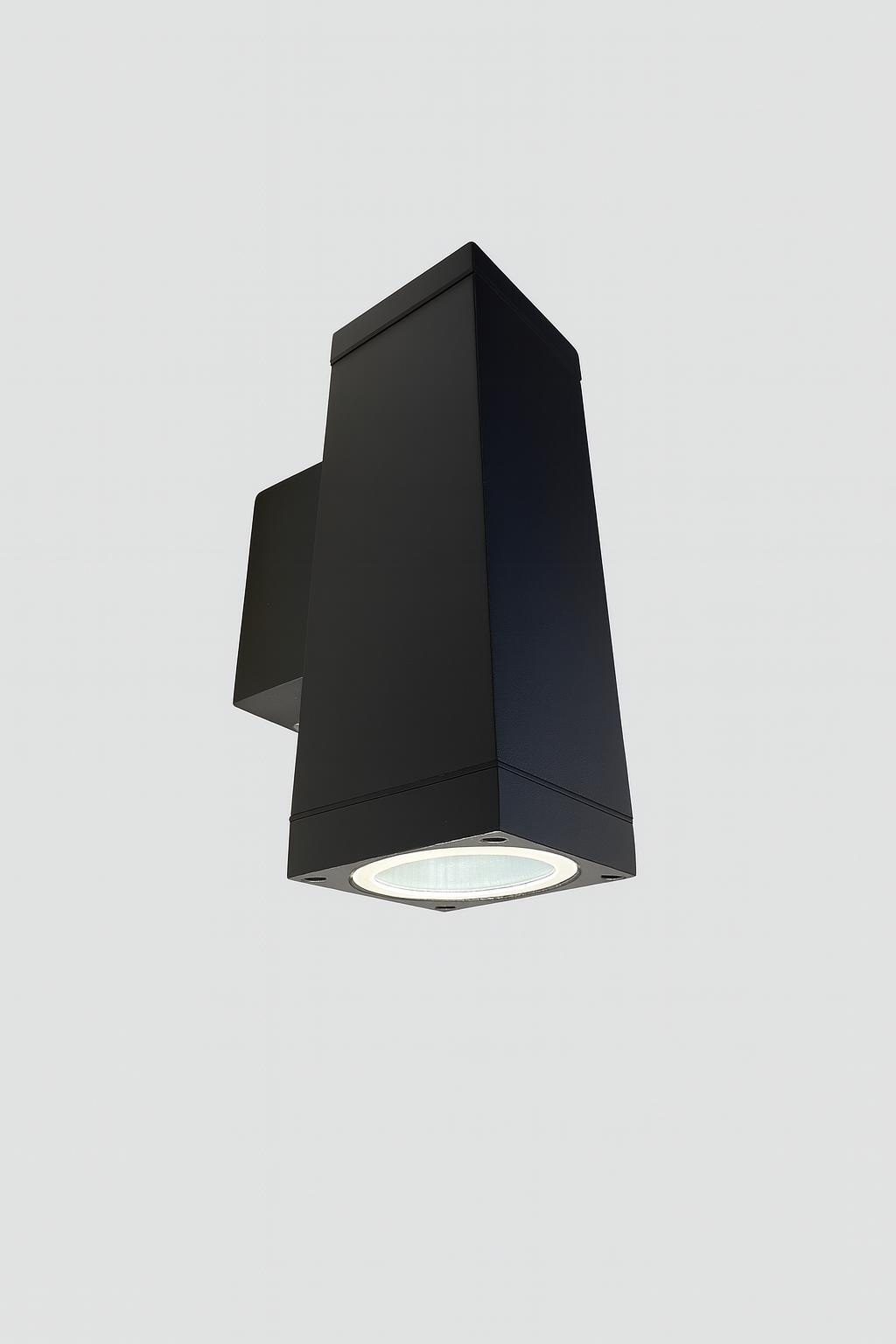 Black outdoor wall light fixture GU10 base lamp