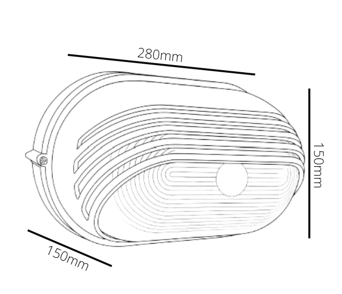 Technical drawing of a circular component with dimensions labeled