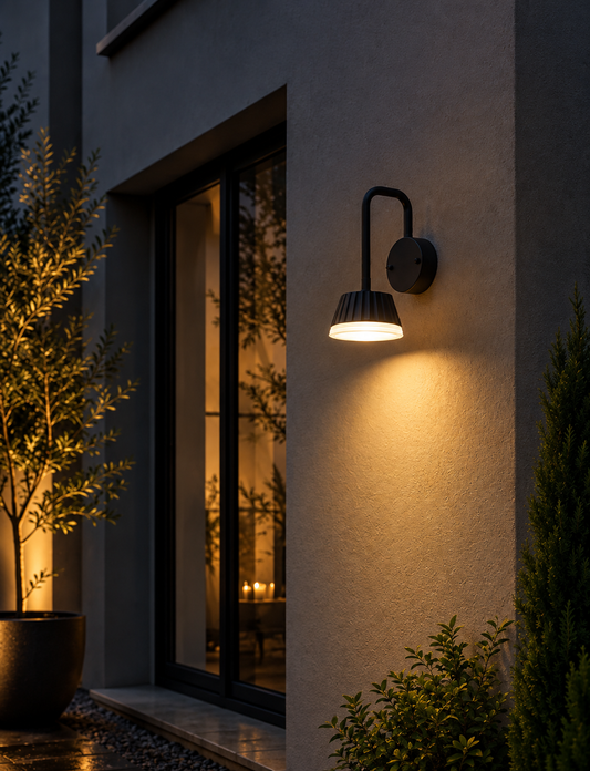 Modern outdoor wall light in UAE