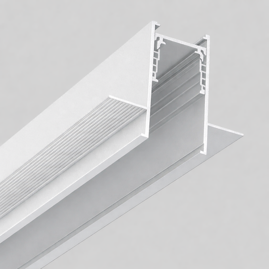 Recessed pre-bury magnetic track for the track light