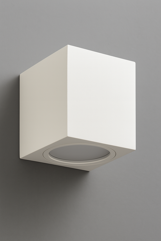 Square wall light fixture GU10 base lamp