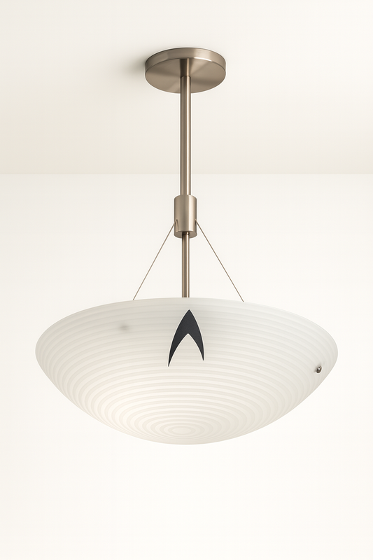 Suspended light fixture with E27 base lamp