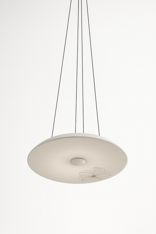 Pendant light fixture with D base lamp