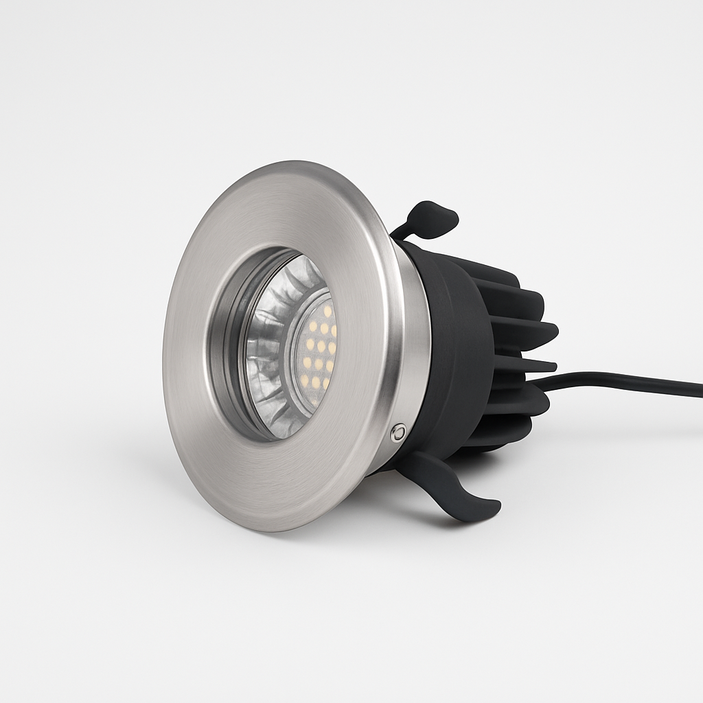 LED Recessed spotlight fixture with COB/SMD base lamp