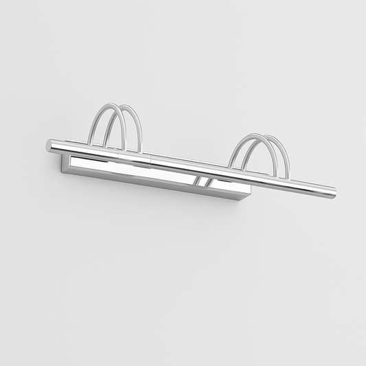 Chrome picture wall light with MR16 base lamp