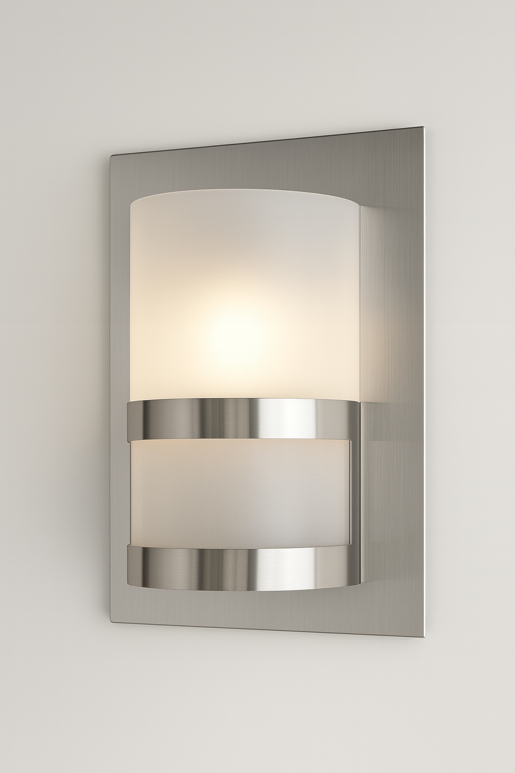 Wall-mounted light fixture with a glass shade with E27 base lamp