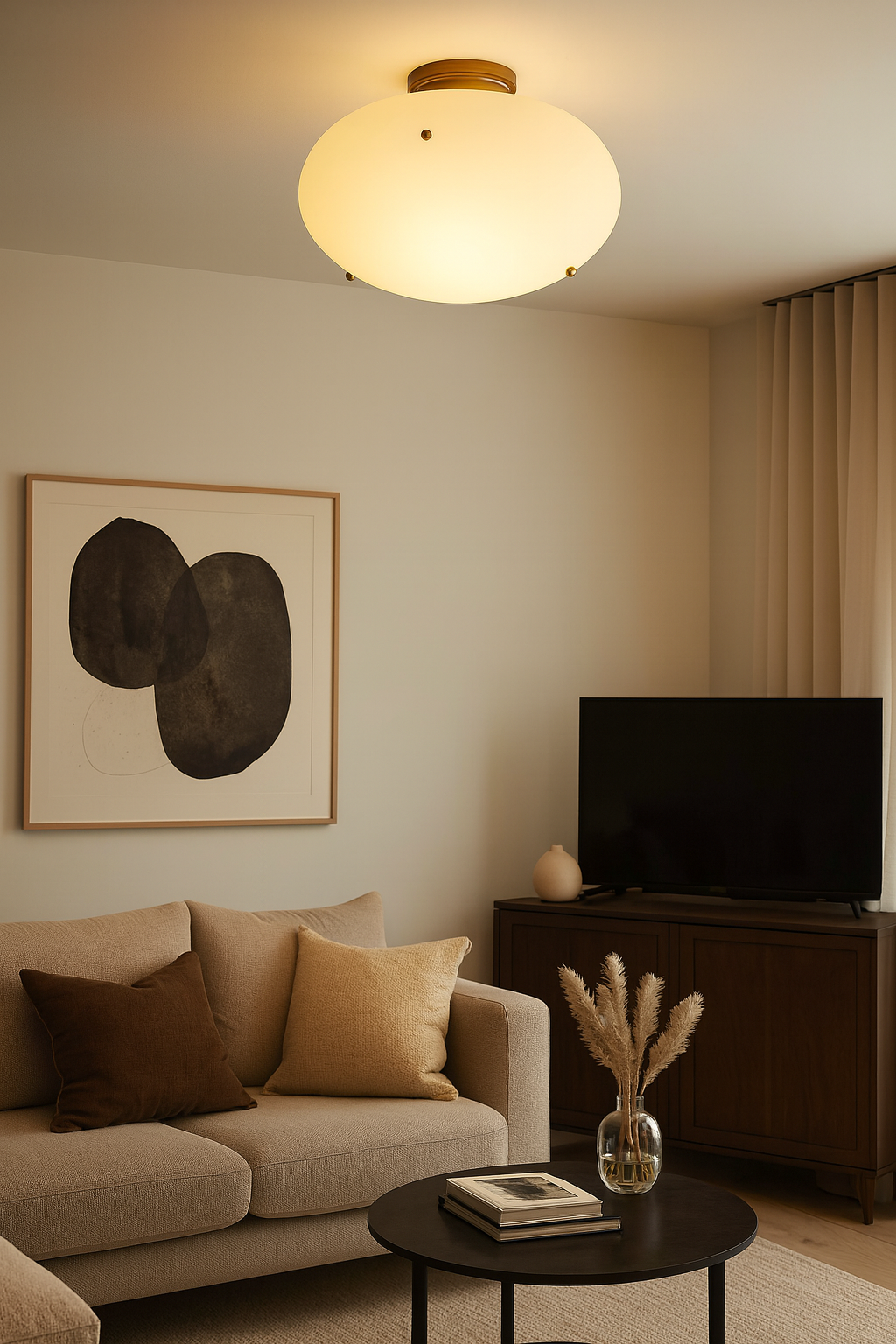 Application image for the suspended light fixture 