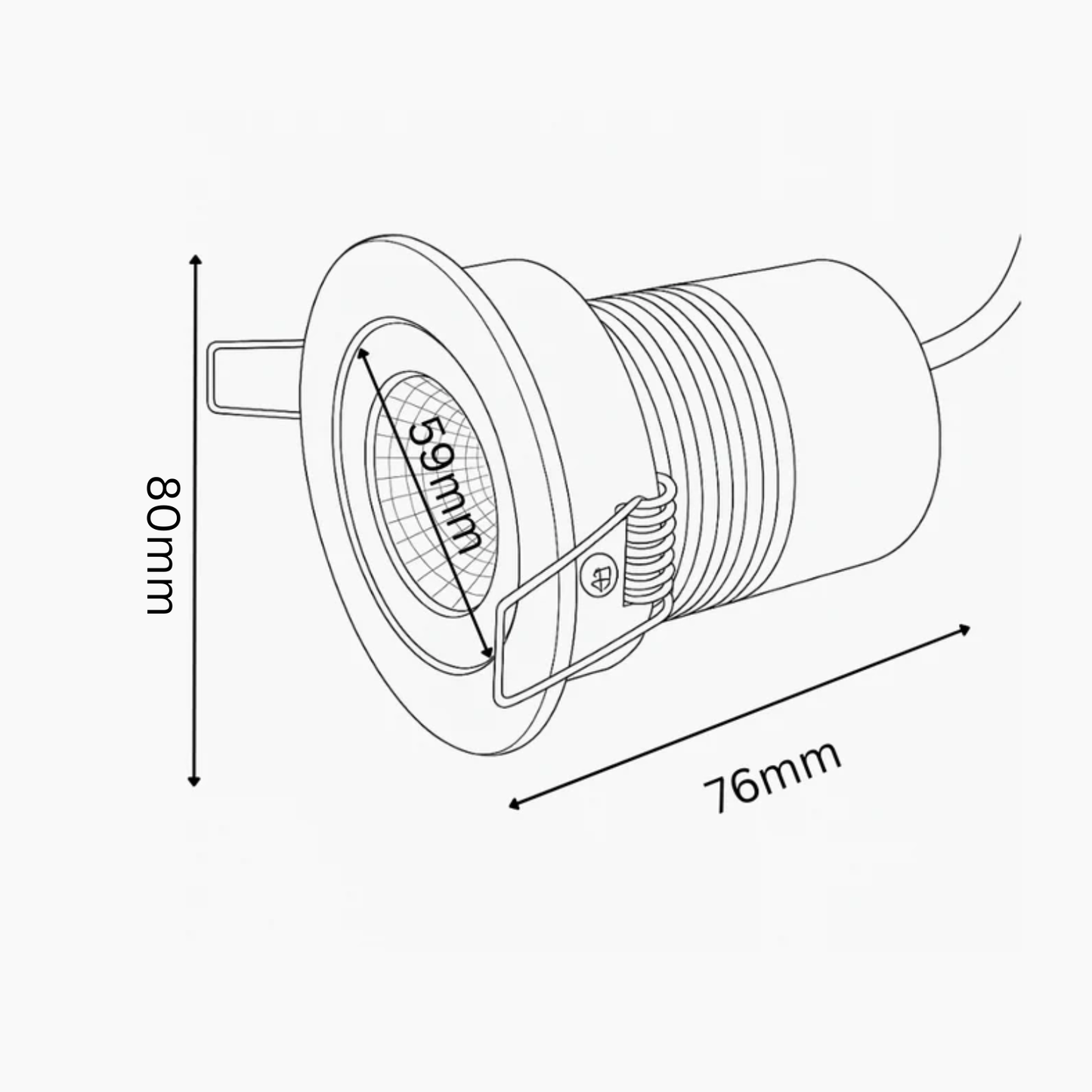 Technical drawing of a cylindrical component with dimensions labeled