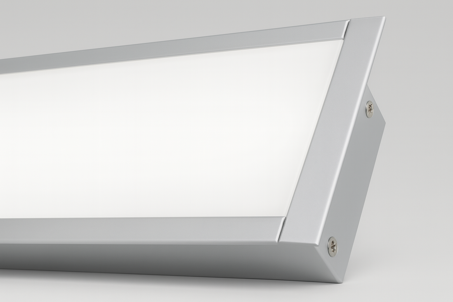 Recessed aluminium profile with COB/SMD base lamp