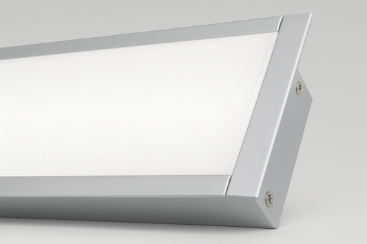 Recessed aluminium profile with COB/SMD base lamp