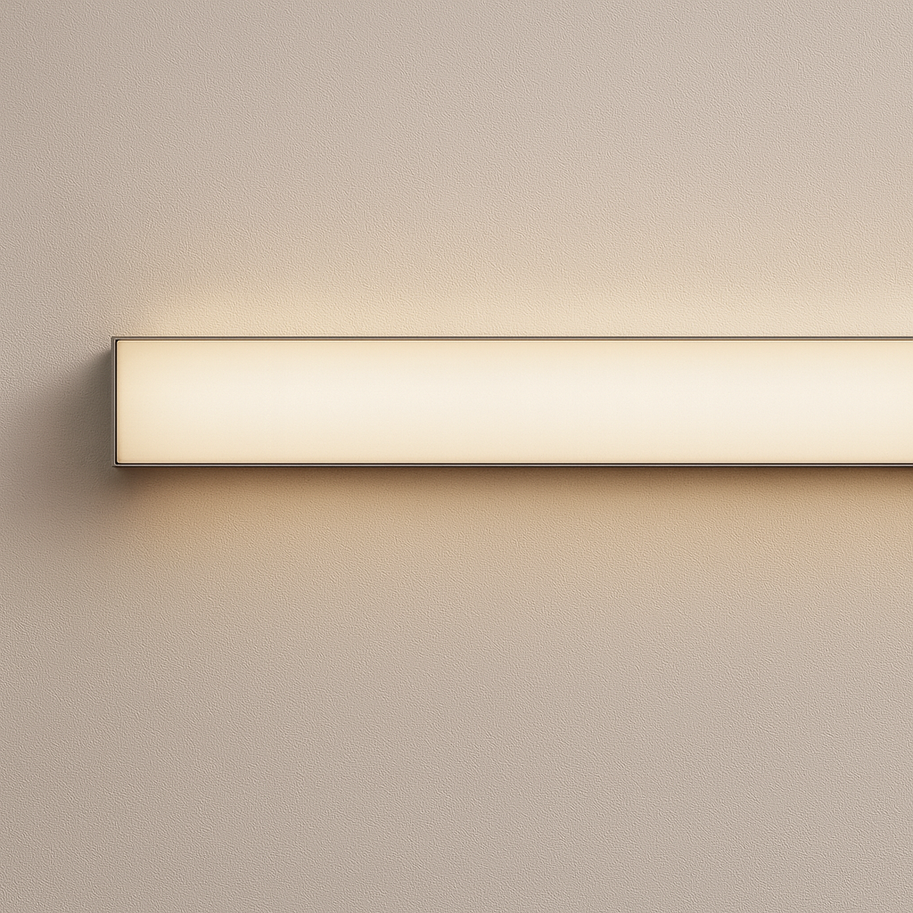 Mounted aluminium profile with SMD base lamp